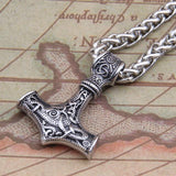 stainless steel thor's hammer mjolnir