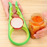 4 in 1 Handy Anti-slip Can Lid Screw Opener