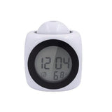 XNCH LCD Projection LED Display Time Digital Alarm Clock