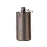 Mini Compact Kerosene Lighter Key Chain Capsule