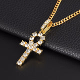 Hip Hop Stainless Steel Cross Pendant Necklace