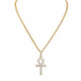 Hip Hop Stainless Steel Cross Pendant Necklace