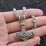 stainless steel thor's hammer mjolnir