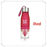 Xmas Gift 650ml Infuser Water Bottle plastic Fruit infusion