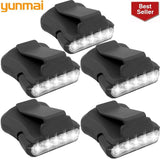 2019 new 5pcs 5 LED Sensor Head Cap Hat Lamp