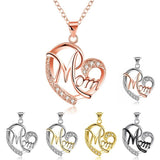 HUITAN Fashion Letter MOM Heart Shape