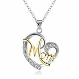 HUITAN Fashion Letter MOM Heart Shape