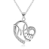 HUITAN Fashion Letter MOM Heart Shape