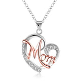 HUITAN Fashion Letter MOM Heart Shape