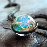 2019 New Galaxy Double Sided Pendant Outer Space Necklaceecklaces