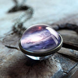 2019 New Galaxy Double Sided Pendant Outer Space Necklaceecklaces