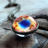 2019 New Galaxy Double Sided Pendant Outer Space Necklaceecklaces