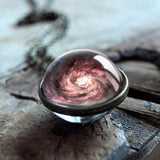 2019 New Galaxy Double Sided Pendant Outer Space Necklaceecklaces