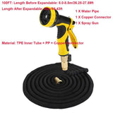25-100FT Expandable Garden Hose Flexible