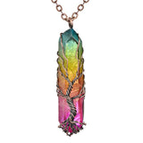 SEDmart 7 Chakra Tree Of Life Pendant Necklace