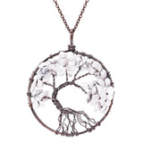 SEDmart 7 Chakra Tree Of Life Pendant Necklace