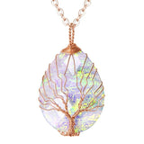 SEDmart 7 Chakra Tree Of Life Pendant Necklace