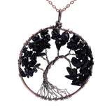 SEDmart 7 Chakra Tree Of Life Pendant Necklace