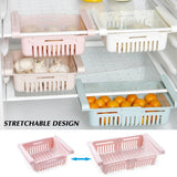 Adjustable Stretchable Multifunction Kitchen Refrigerator Storage Rack