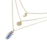 Hot sale Hexagonal Column Quartz Necklaces