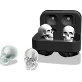 Creative 4 Cavity Skull Shape 3D Ice Cube